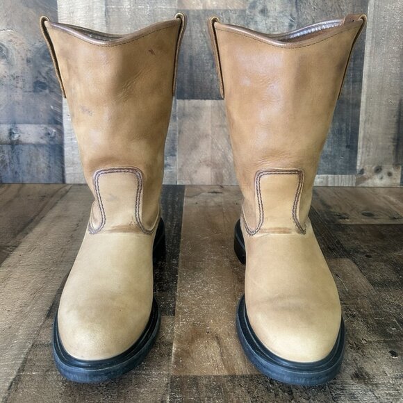 Red Wing 1105 Pecos Pull On Soft Toe Work Boots Mens 9.5 D - Picture 1 of 12